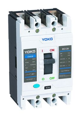 качество  AC 440V Moulded Case Circuit Breaker 3P EM63B/EM63N 415V MCCB 4 Pole 63 Amp Фабрика
