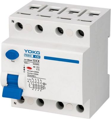 10kA 2 поляк автомата защити цепи PR8HE 4 домочадца поляка RCBO