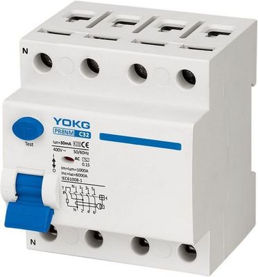 16-100A электромагнитный автомат защити цепи RCBO 6kA 230V 400V